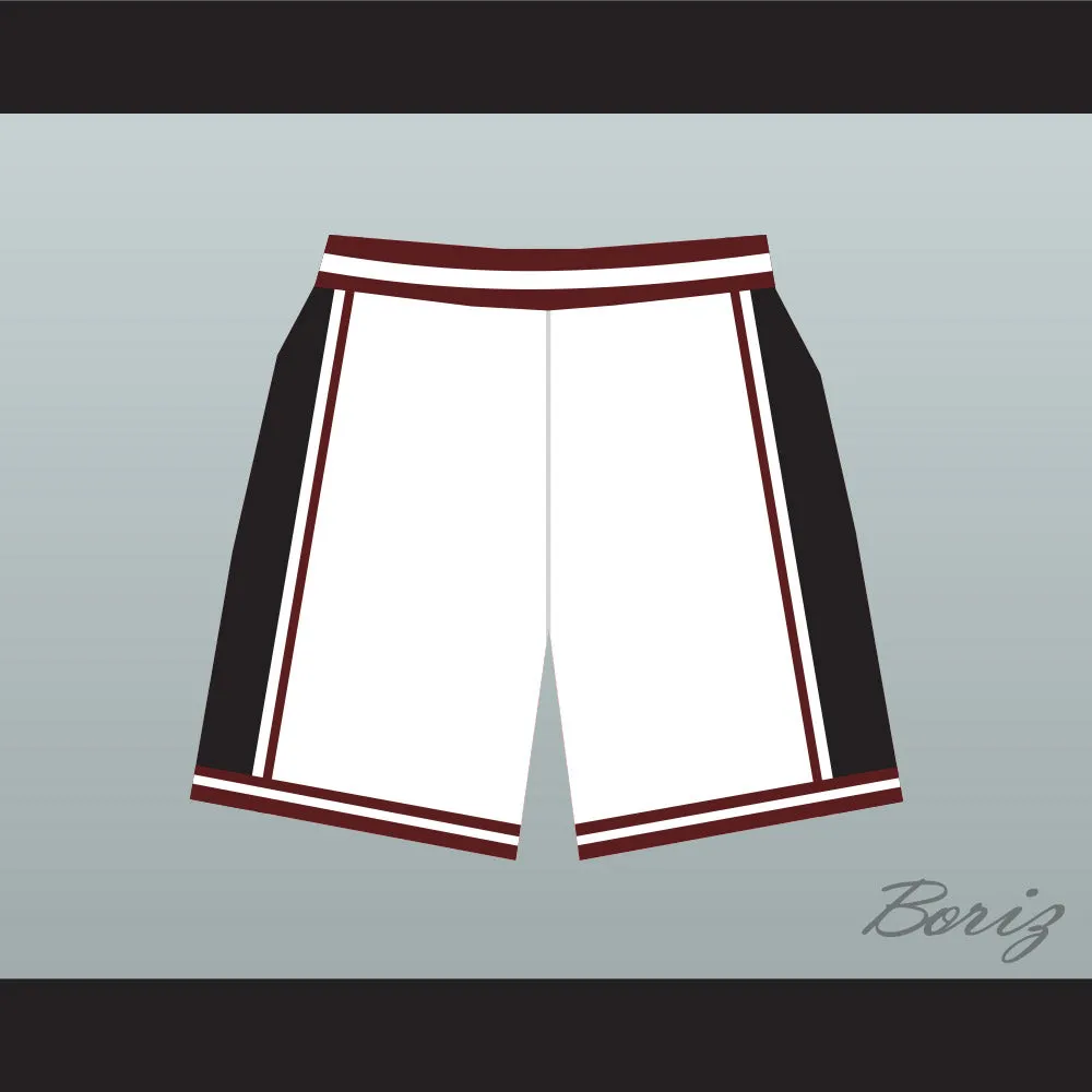 Panthers High School White Basketball Shorts Above The Rim