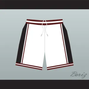 Panthers High School White Basketball Shorts Above The Rim