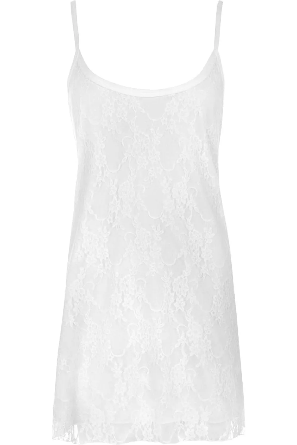 Plus Size Lace Chiffon Sheer Swing Vest