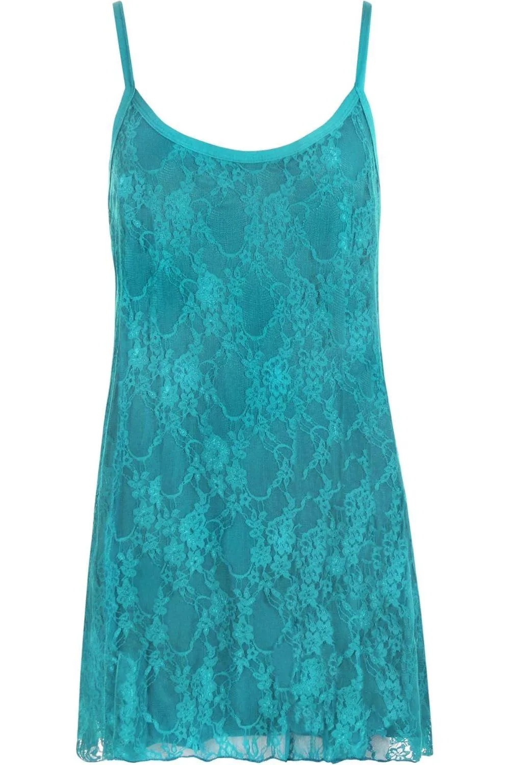 Plus Size Lace Chiffon Sheer Swing Vest
