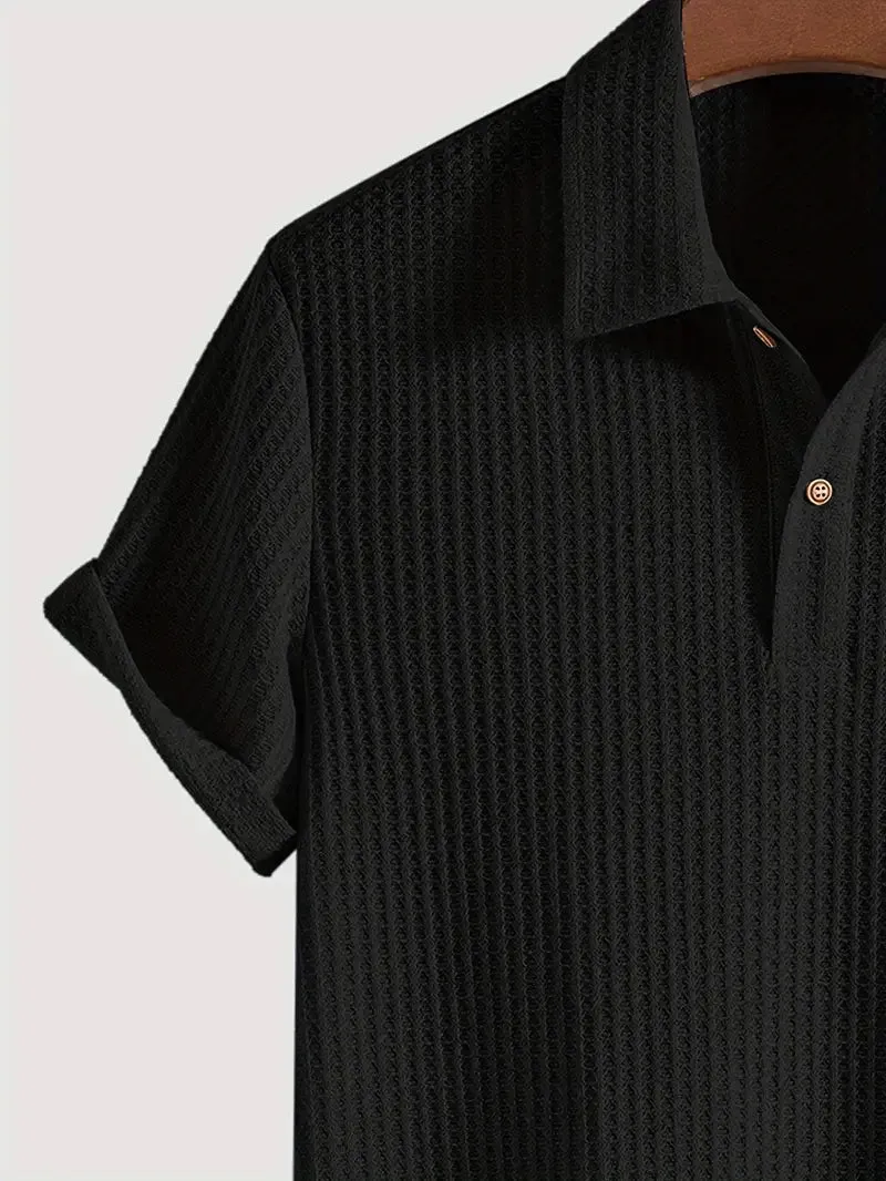 Polo Shirt – Textured Knit – Casual Smart Look