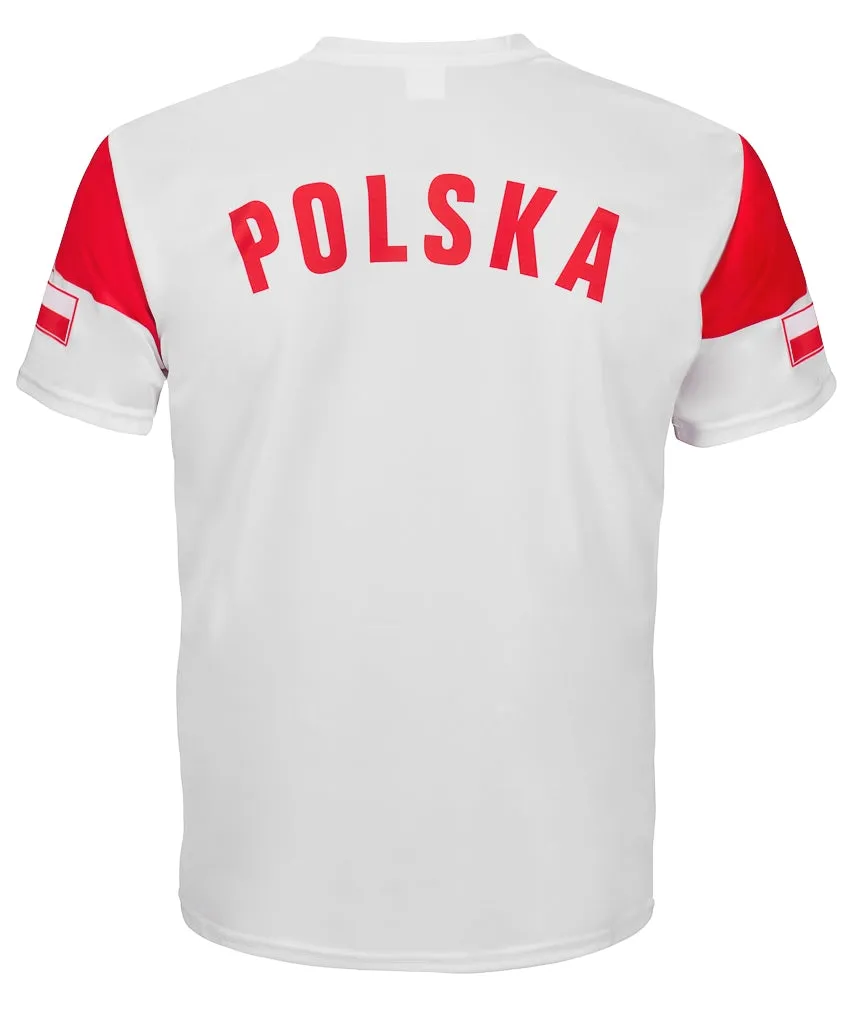 Polska Eagle Athletic Soccer Jersey Shirt