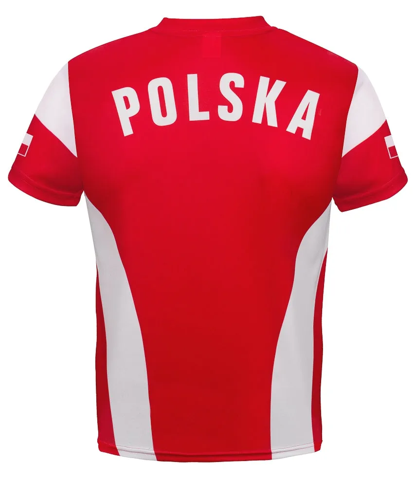 Polska Eagle Athletic Soccer Jersey Shirt
