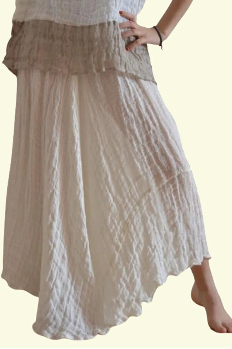 Pure Linen Positano Large Skirt