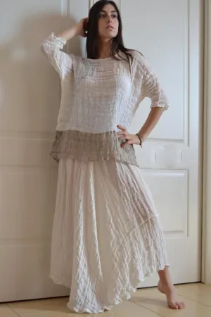 Pure Linen Positano Large Skirt