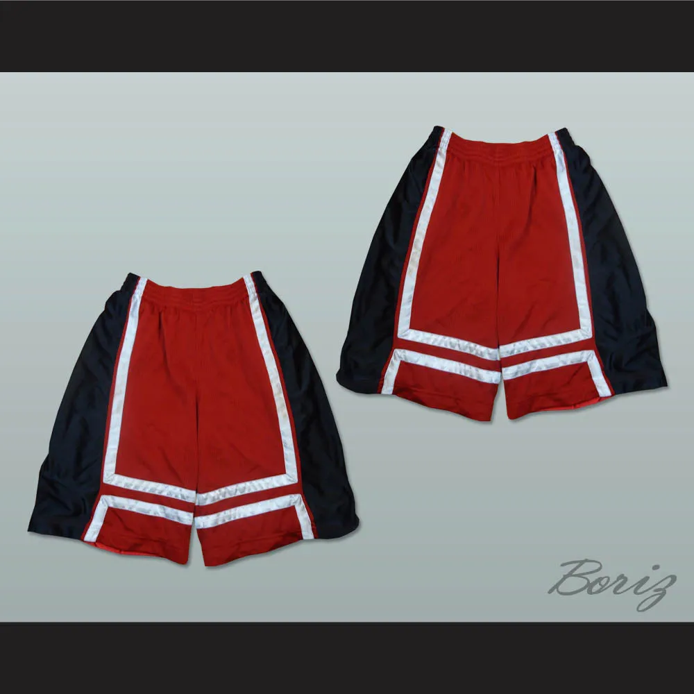 Red Black and White Basketball Shorts
