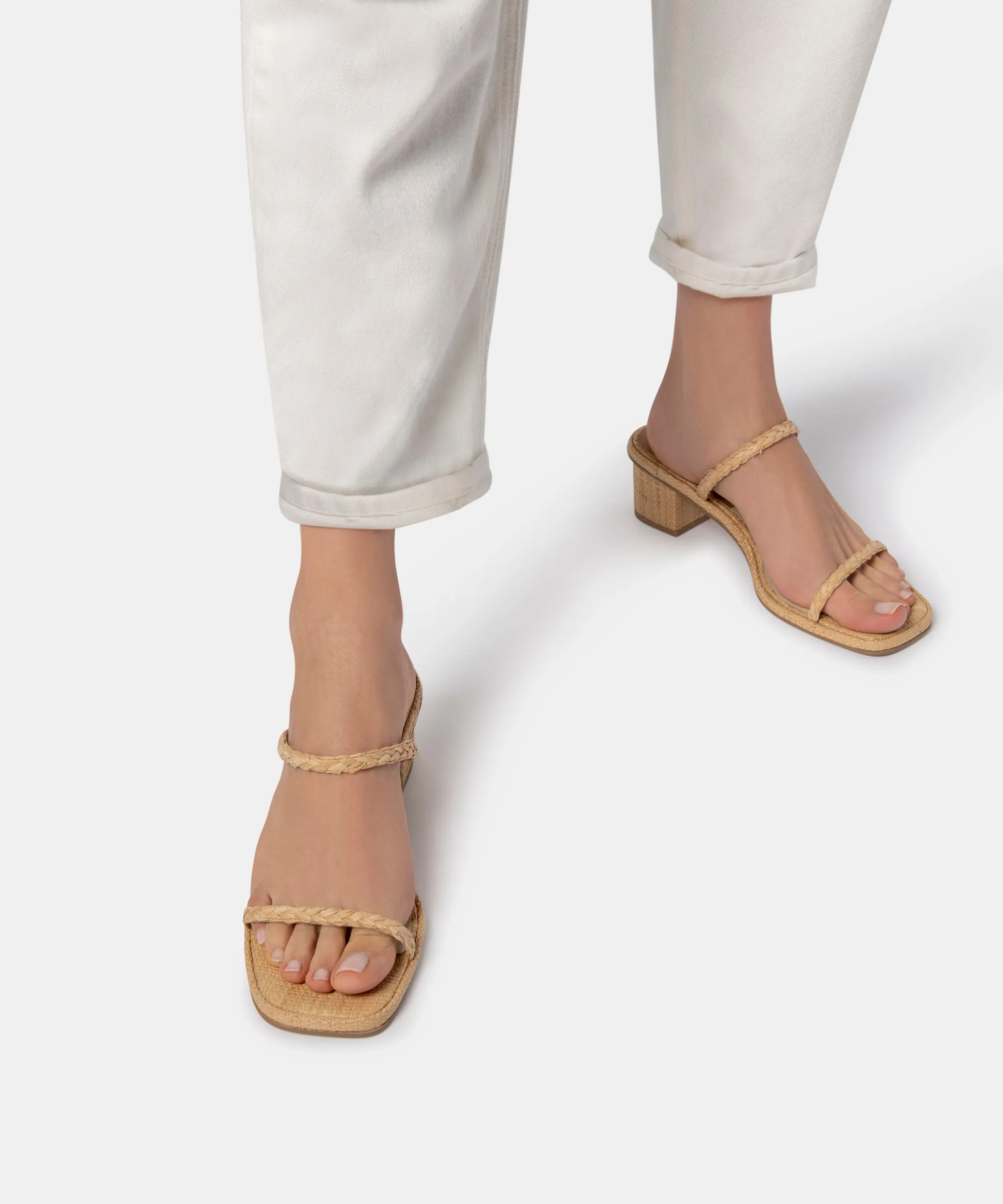 RIYA SANDALS LT NATURAL RAFFIA