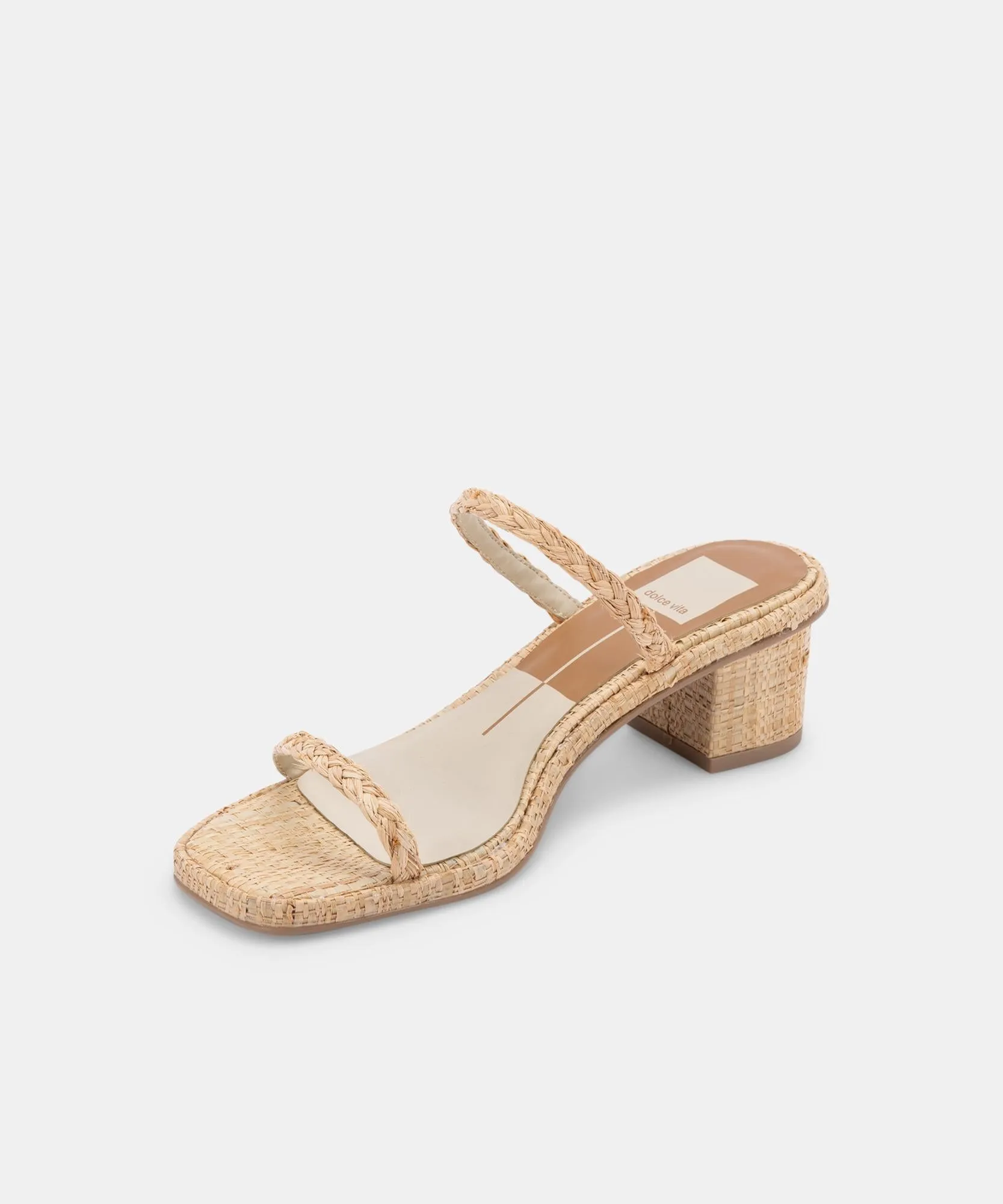 RIYA SANDALS LT NATURAL RAFFIA