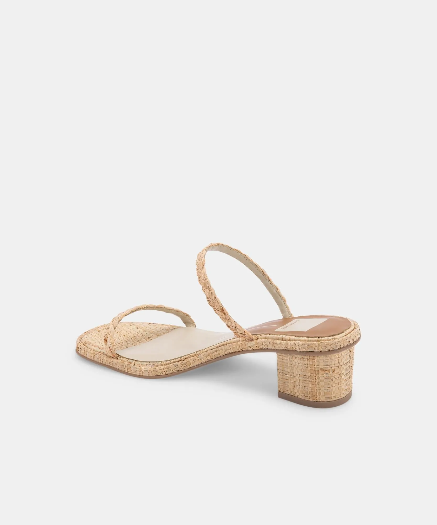 RIYA SANDALS LT NATURAL RAFFIA