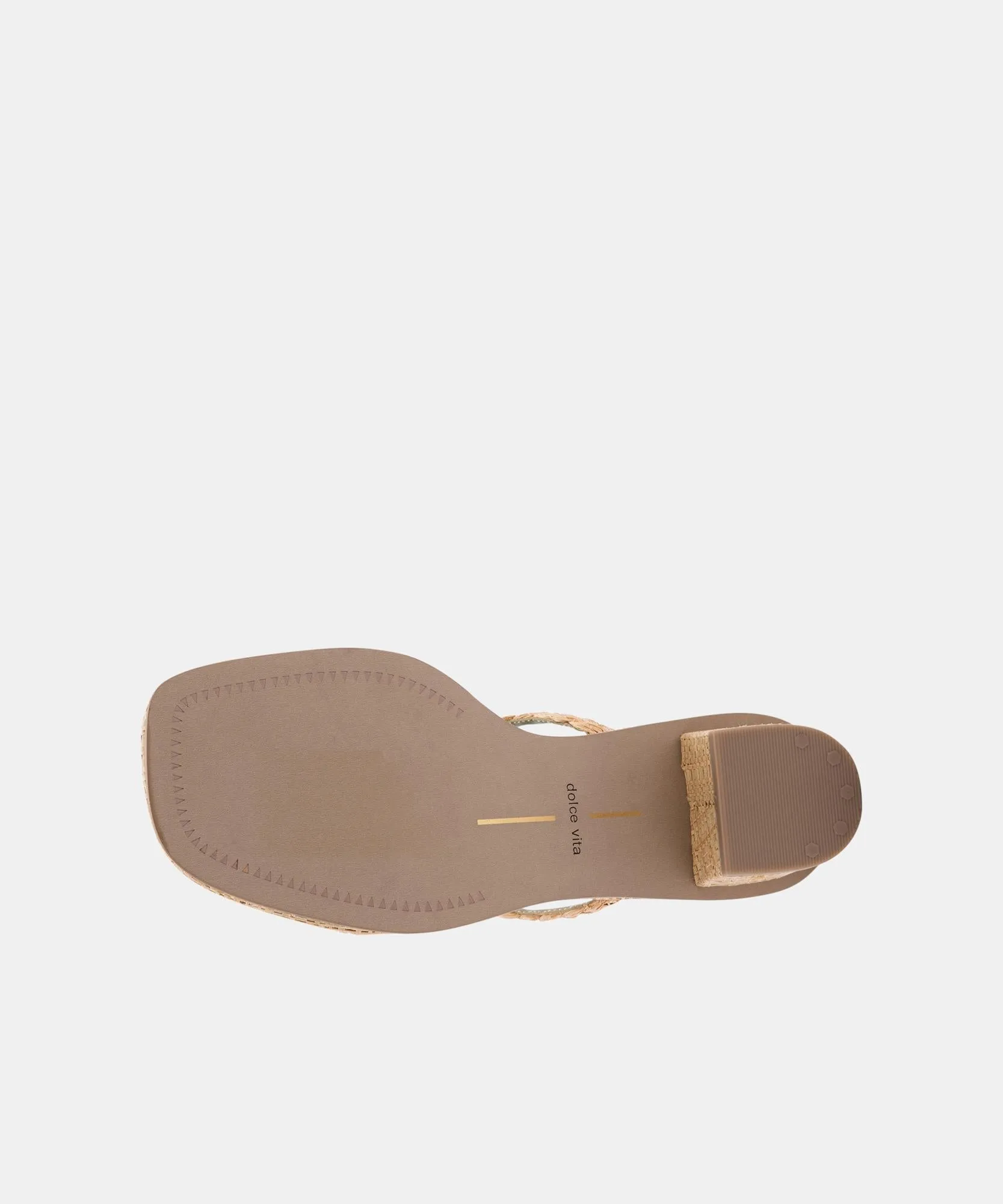 RIYA SANDALS LT NATURAL RAFFIA