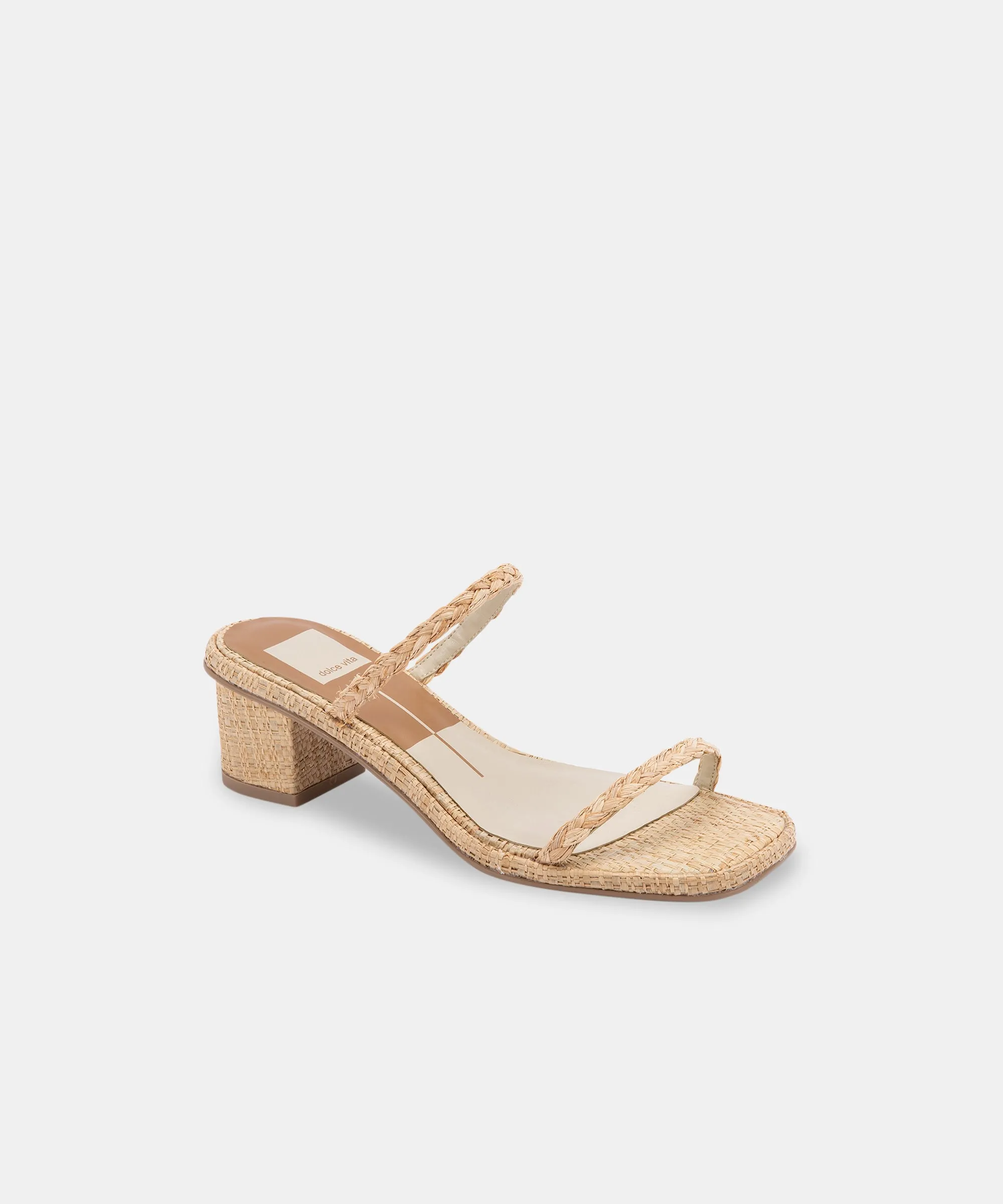RIYA SANDALS LT NATURAL RAFFIA