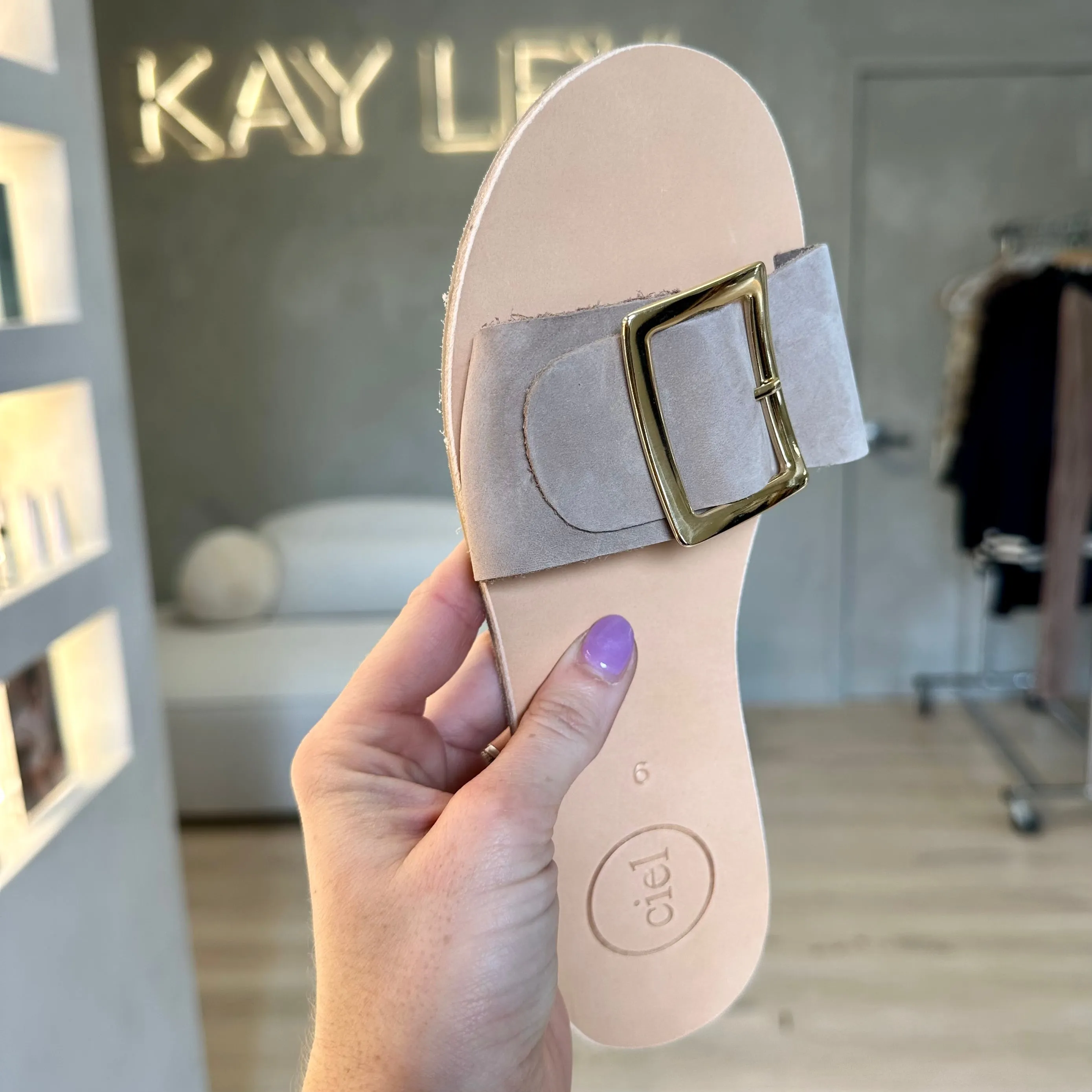Sanibel Slides - Tan Suede