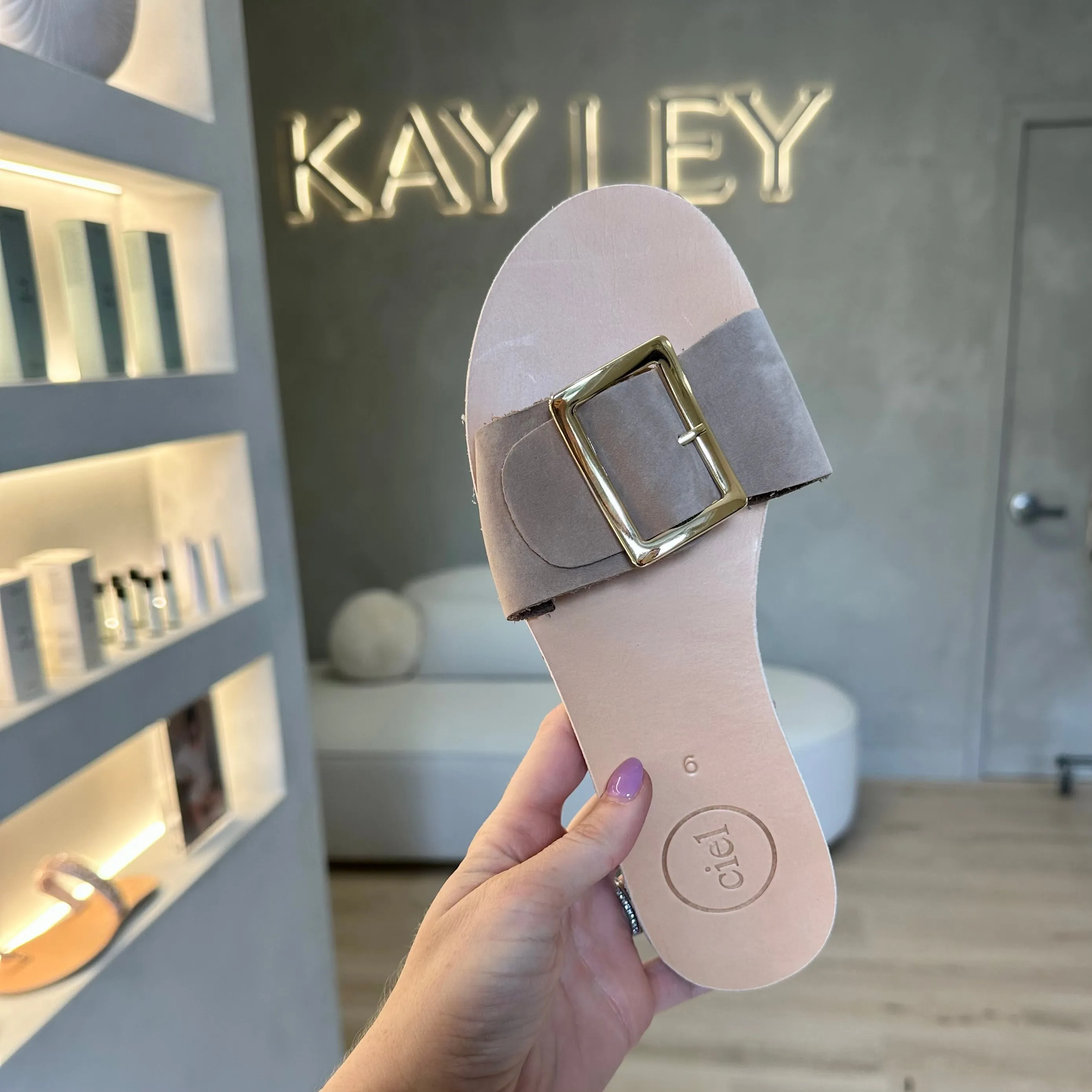 Sanibel Slides - Tan Suede