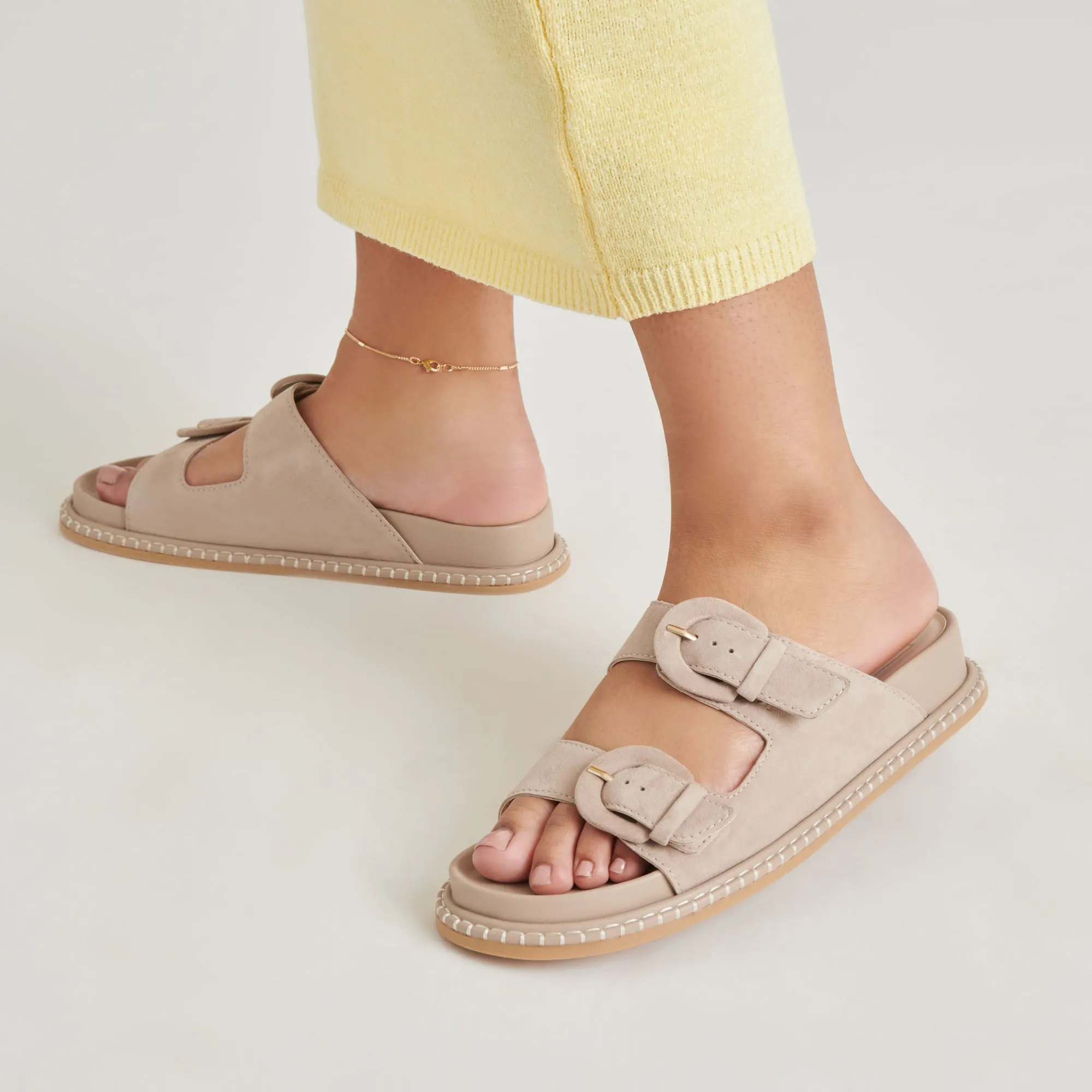 SHAUNY SANDALS DK TAUPE SUEDE