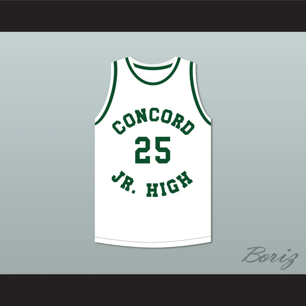 Shawn Kemp 25 Concord Junior High School Basketball Jersey