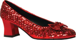 Shoe Sequin Rd Womens Sm 6  Costume Accessories