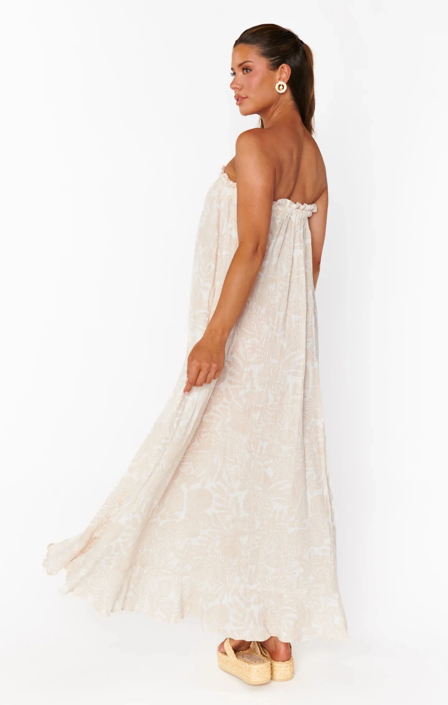 Show Me Your Mumu | Around The World Maxi Dress {Sand Shells Gauze}