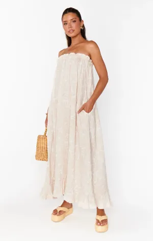 Show Me Your Mumu | Around The World Maxi Dress {Sand Shells Gauze}