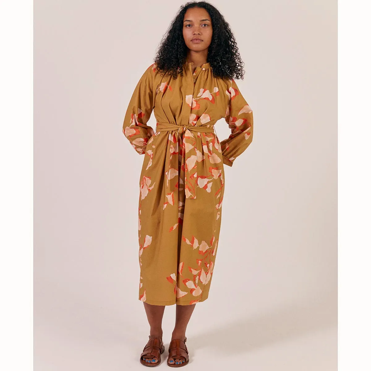 Sideline Finn Dress Toffee Print