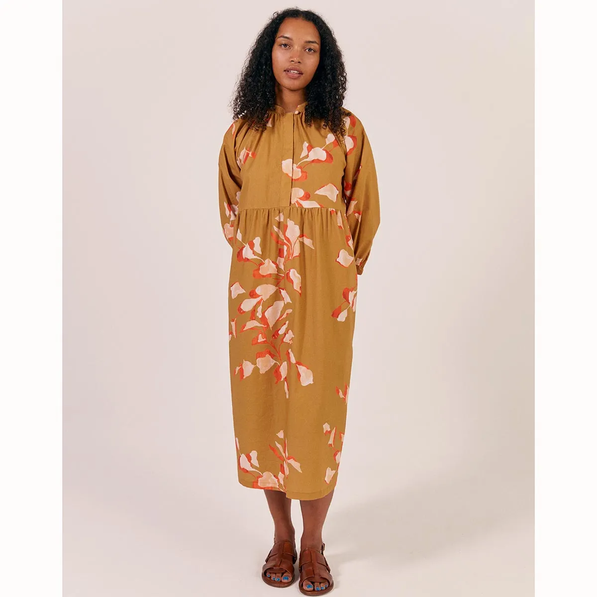 Sideline Finn Dress Toffee Print