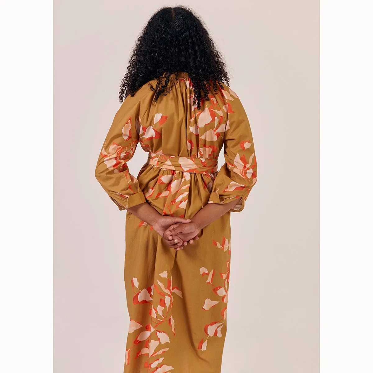 Sideline Finn Dress Toffee Print