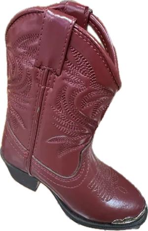 Smoky Mountain Children's Red Boots with Boot Tips