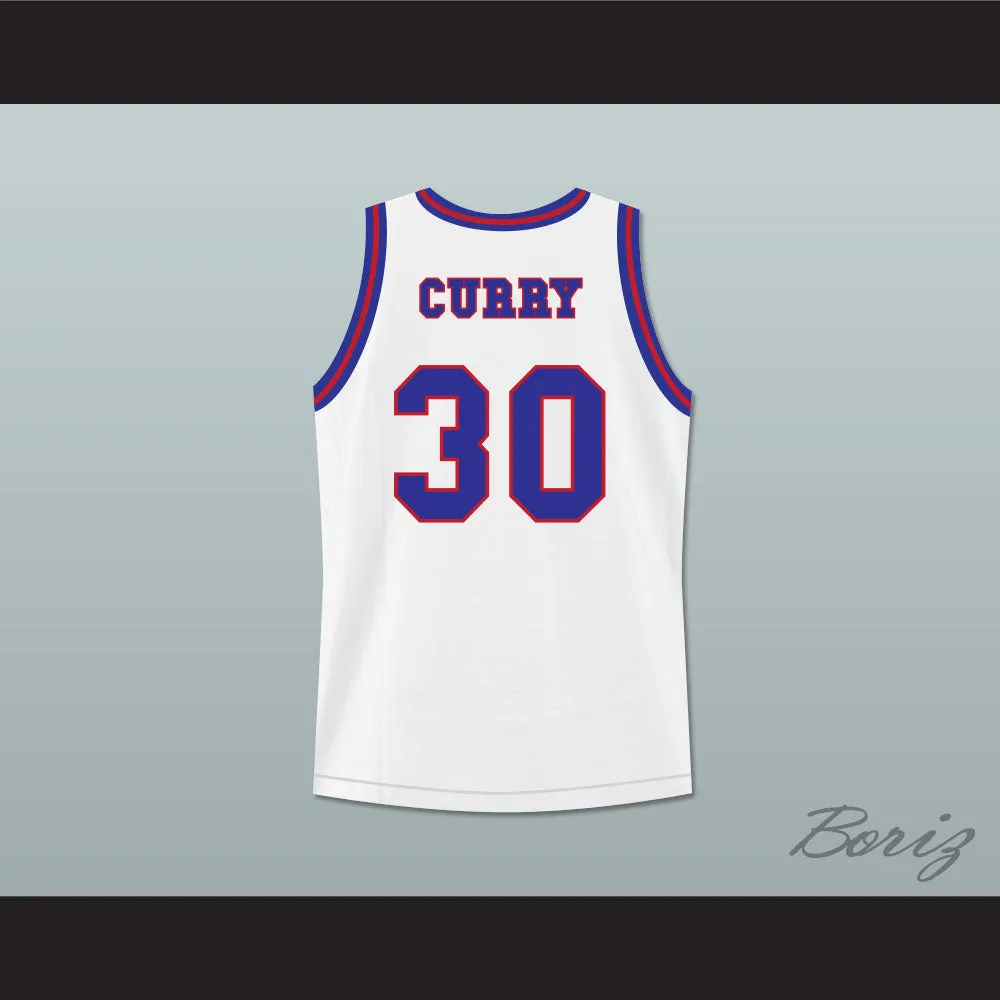 Stephen Curry 30 Charlotte Christian High School Knights White Basketball Jersey 2