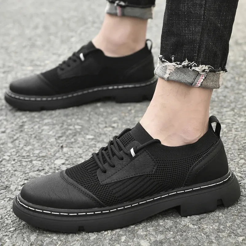 Stilvoller Auftritt: UrbanEase Lederloafer mit 5 cm Erhöhung