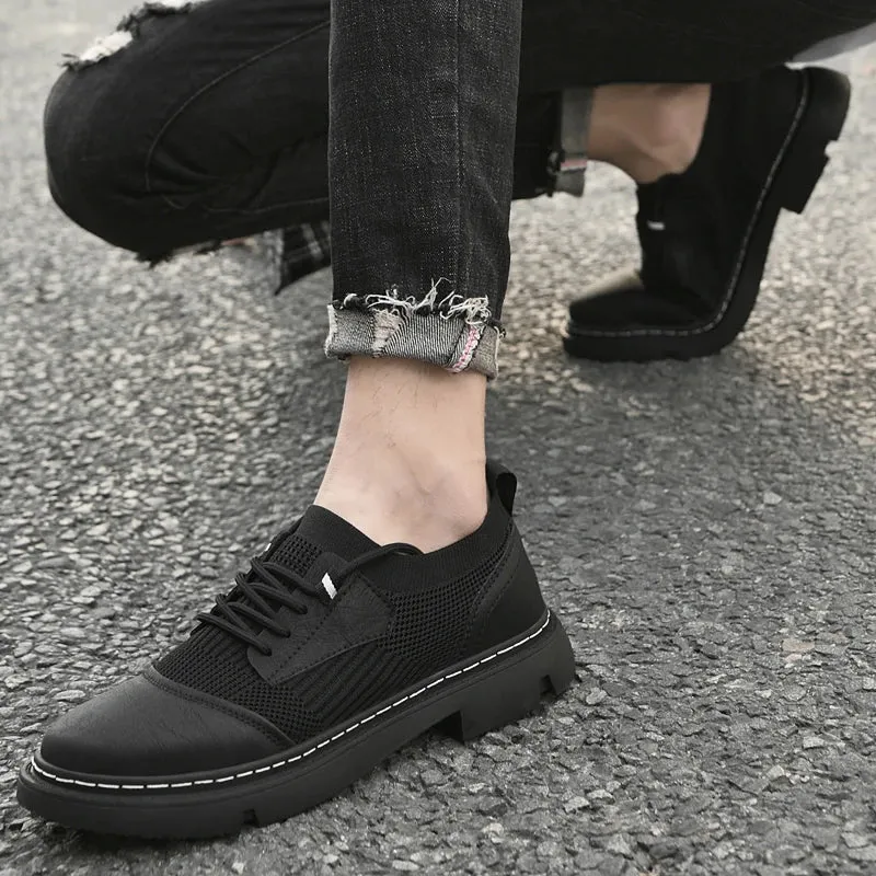 Stilvoller Auftritt: UrbanEase Lederloafer mit 5 cm Erhöhung