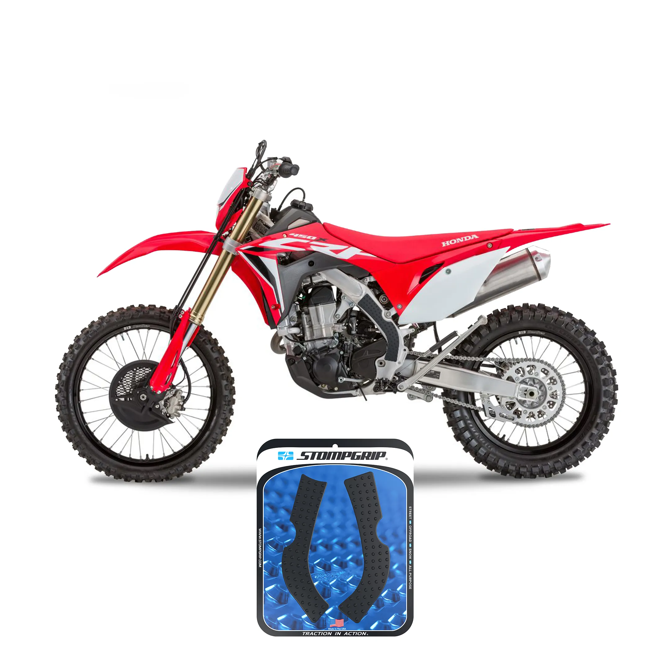 Stompgrip - Honda CRF450X/RL 19-23 Dirt Bike Frame Grips (0002-1)