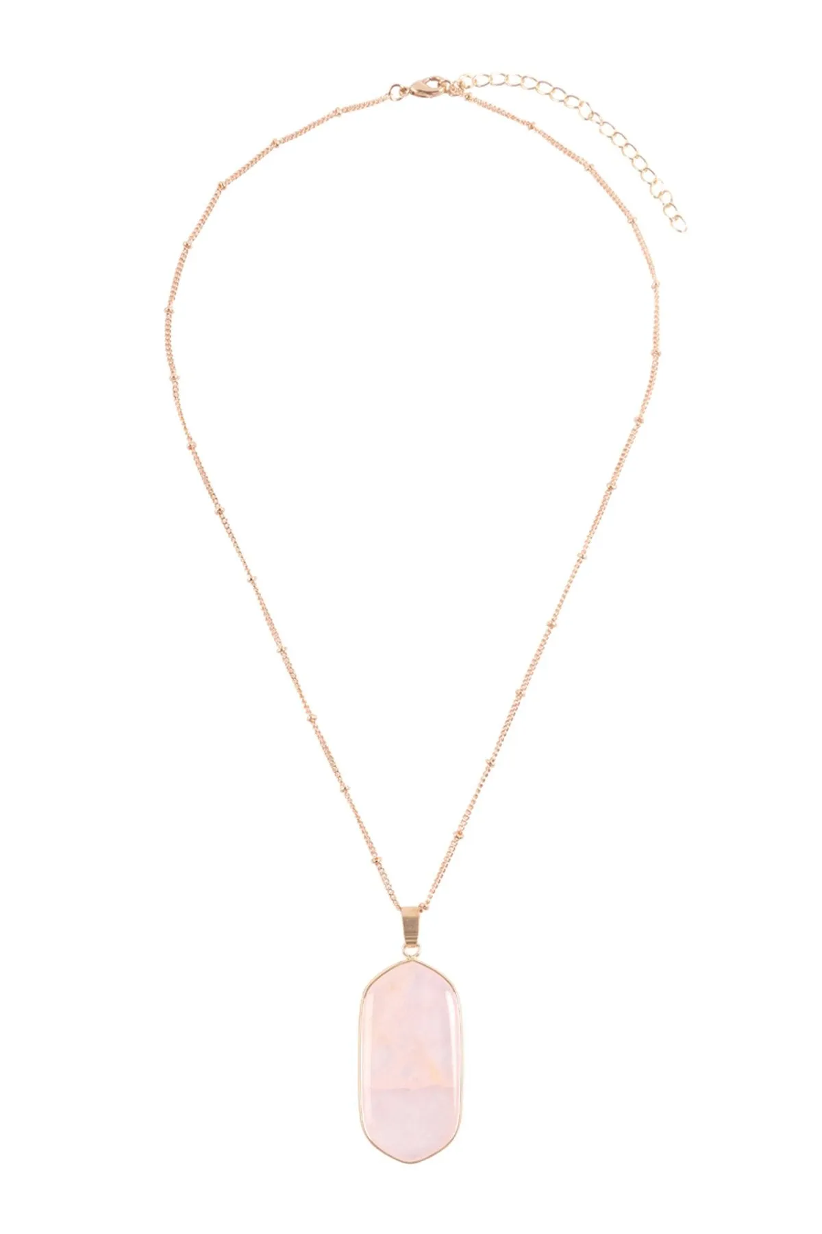 Stone Pendant Necklace- 8 Colors