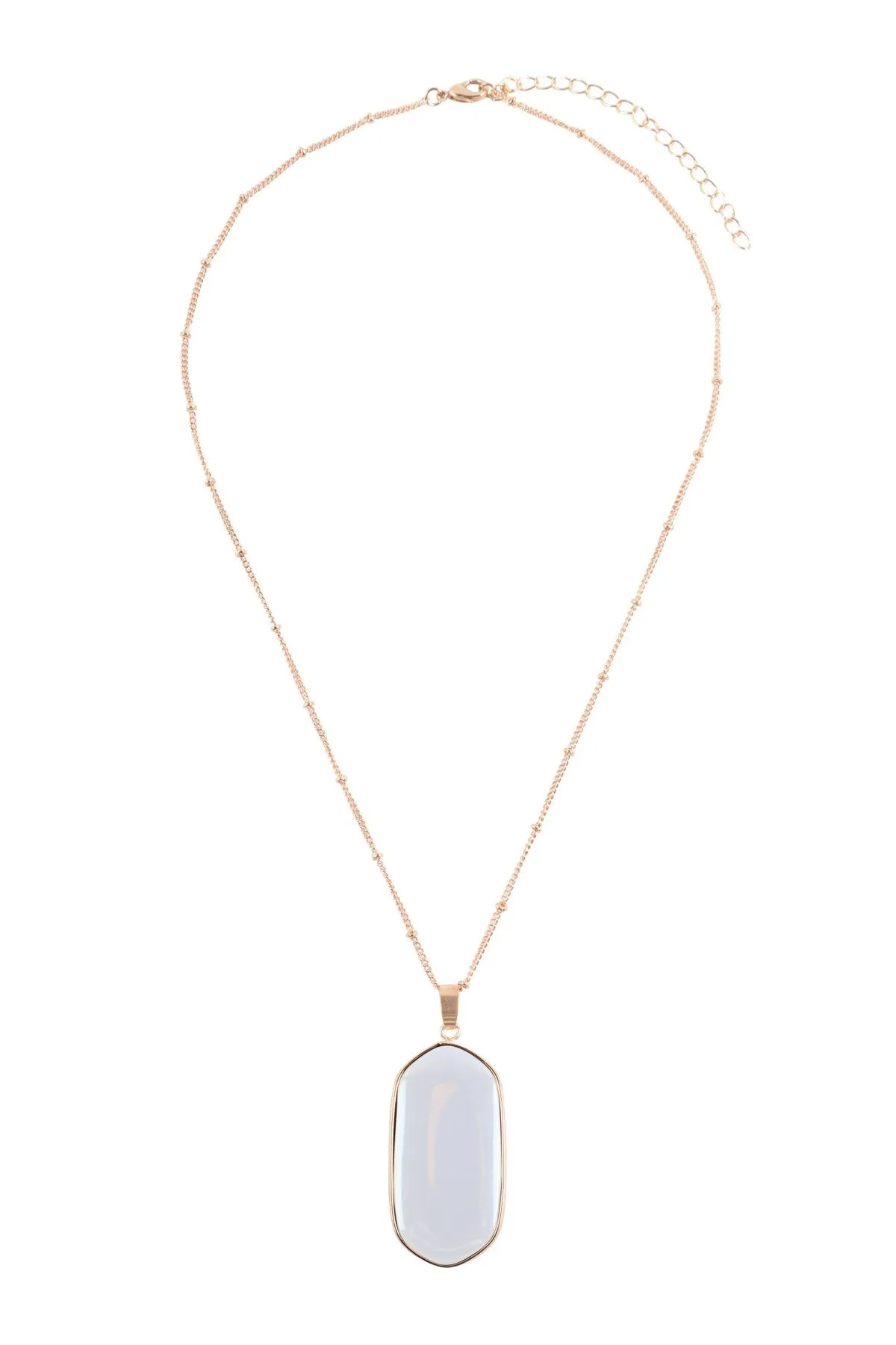 Stone Pendant Necklace- 8 Colors