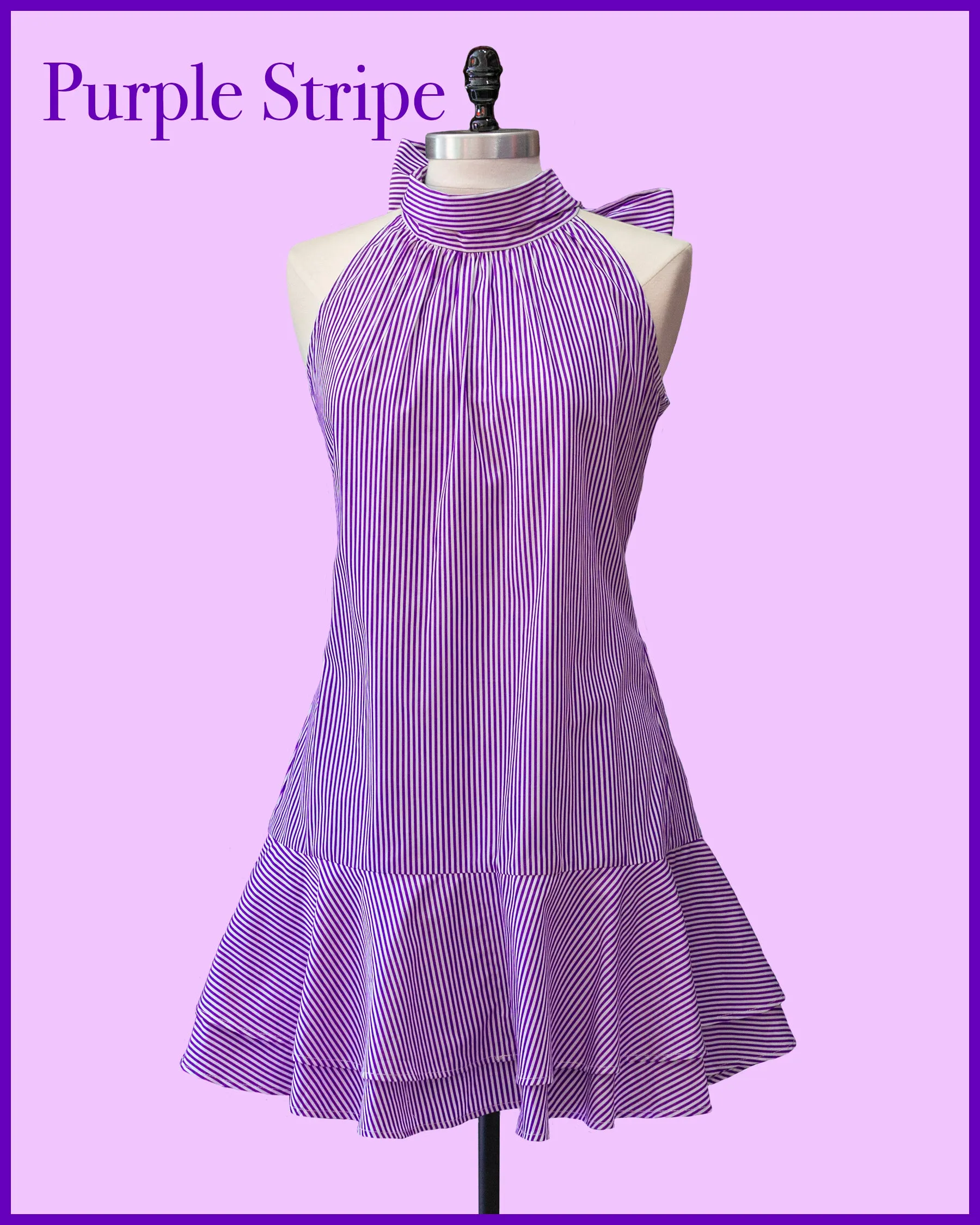 Striped Halter Dress