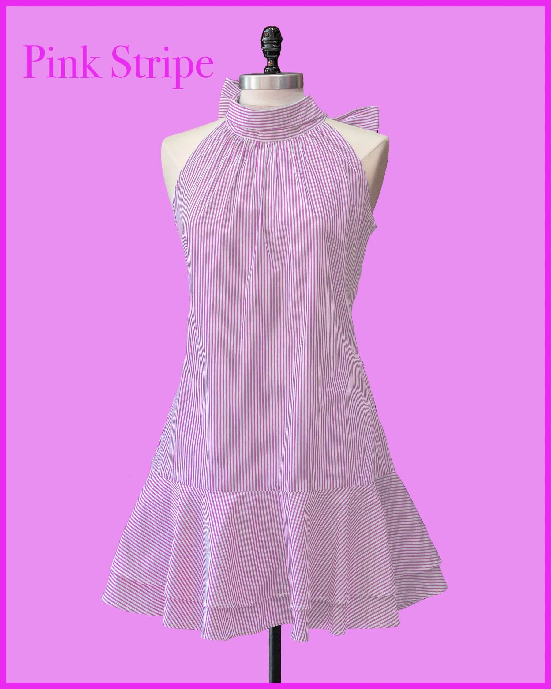 Striped Halter Dress