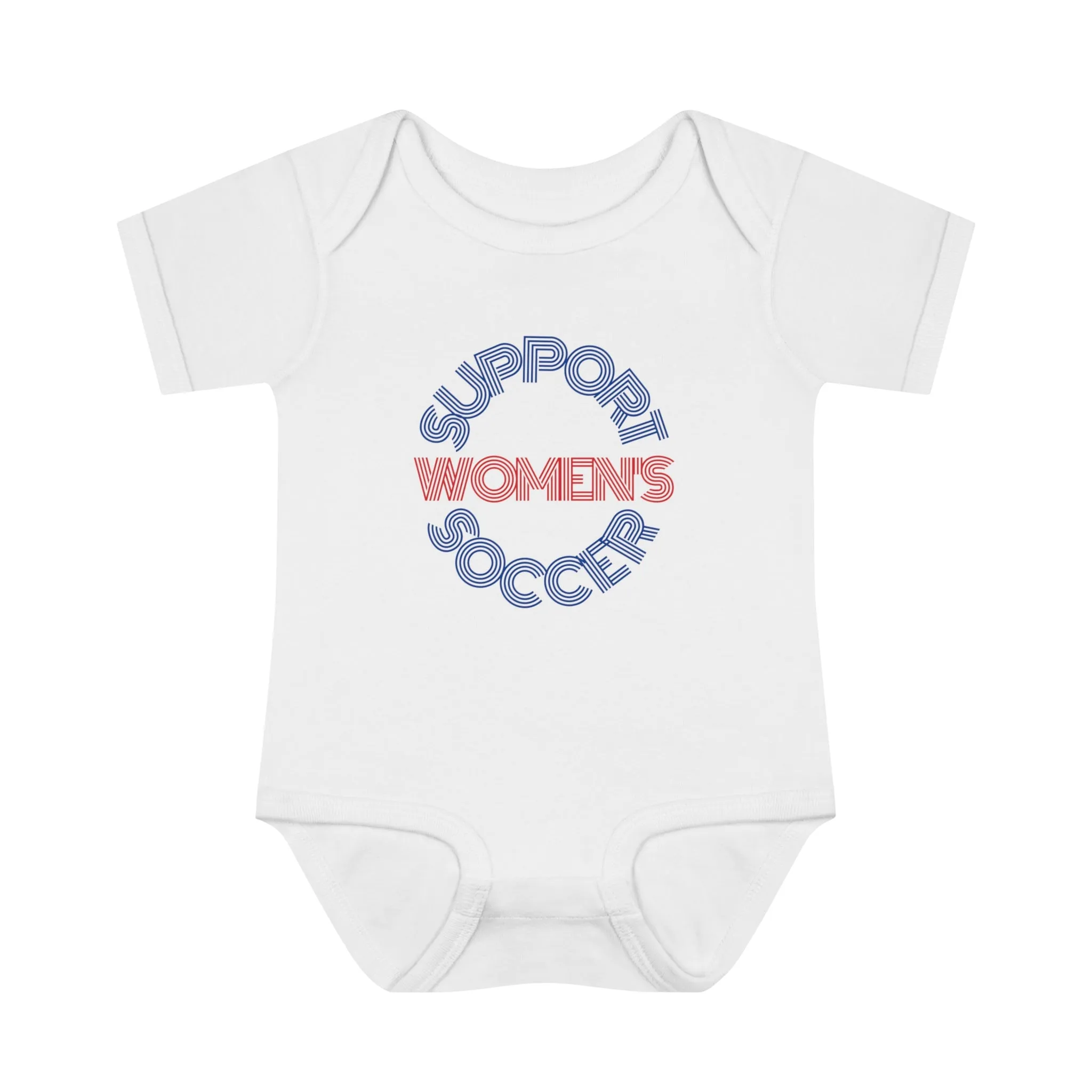 Support Women's Soccer Infant Baby Onesie