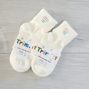 SUSM1 - NEW - Trim Fit ivory coloured socks. Multiple sizes