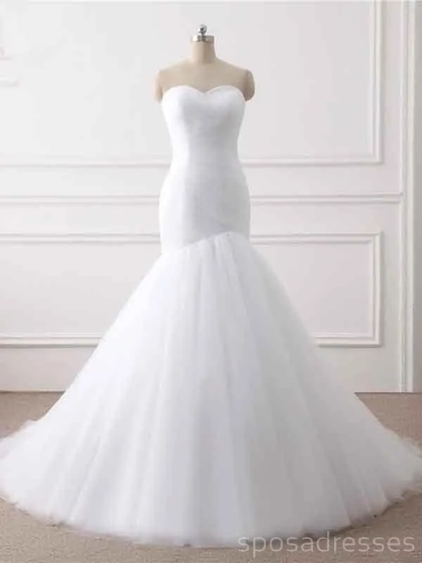 Sweetheart Mermaid Cheap Long Wedding Dresses Online, Cheap Bridal Dresses, WD519