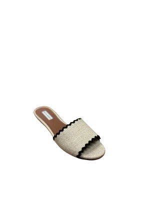 Tabitha Simmons Sprinkle Ricrac Natural Linen/Black