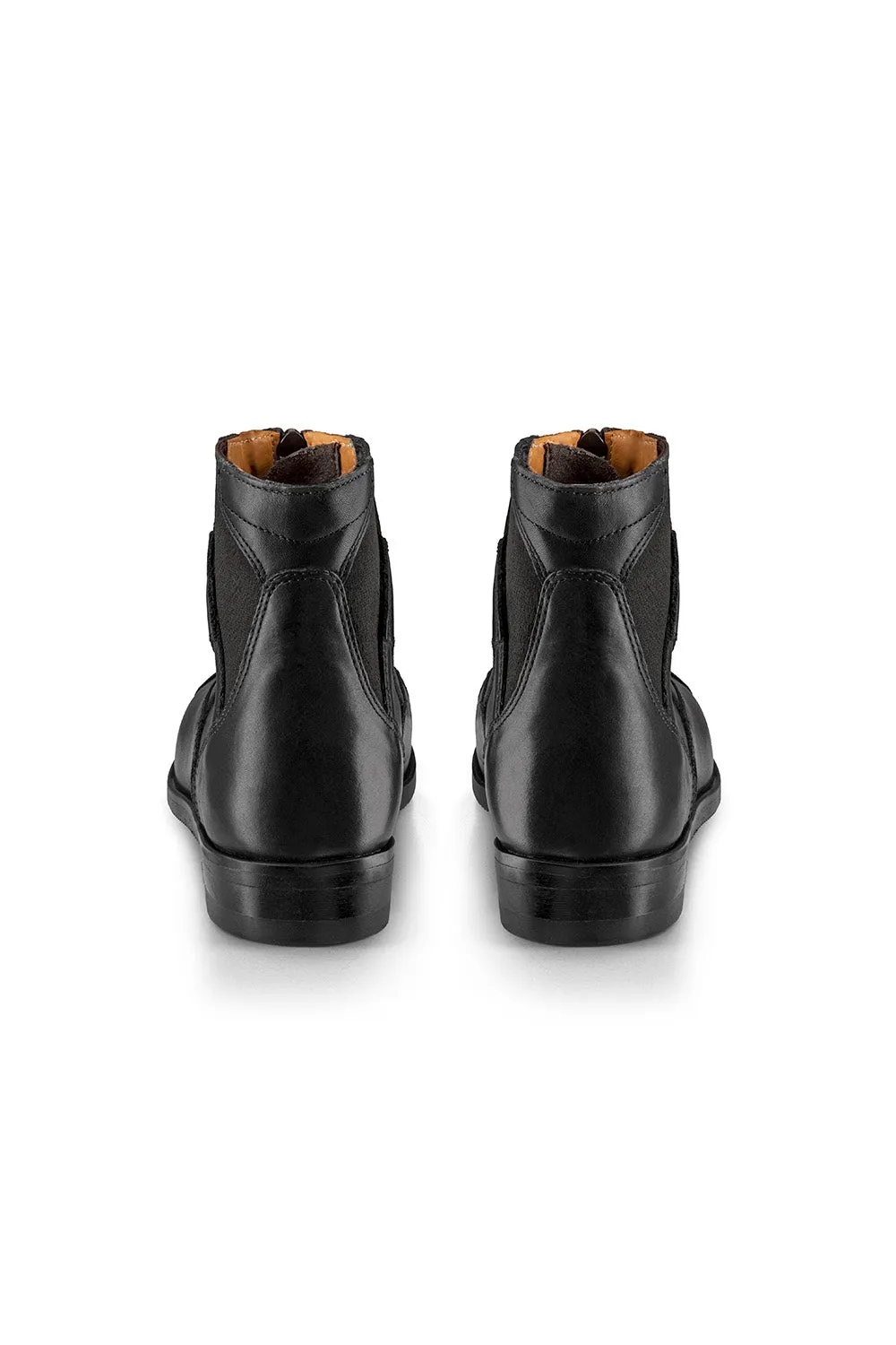 Taurus Front Zip Short Riding Boots - Black