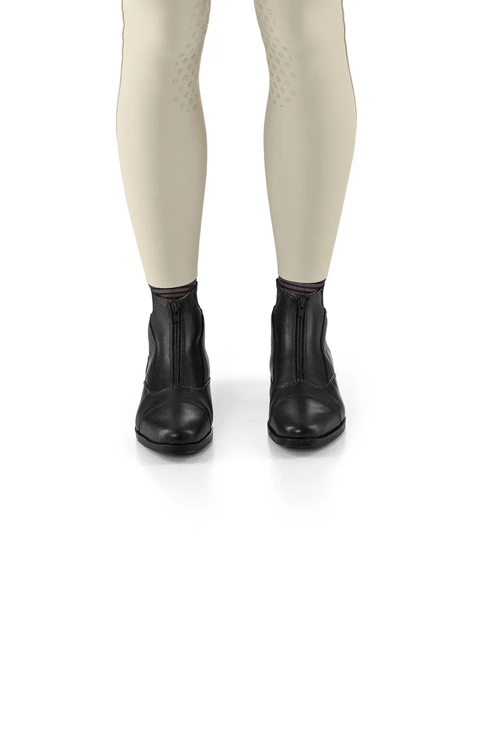 Taurus Front Zip Short Riding Boots - Black