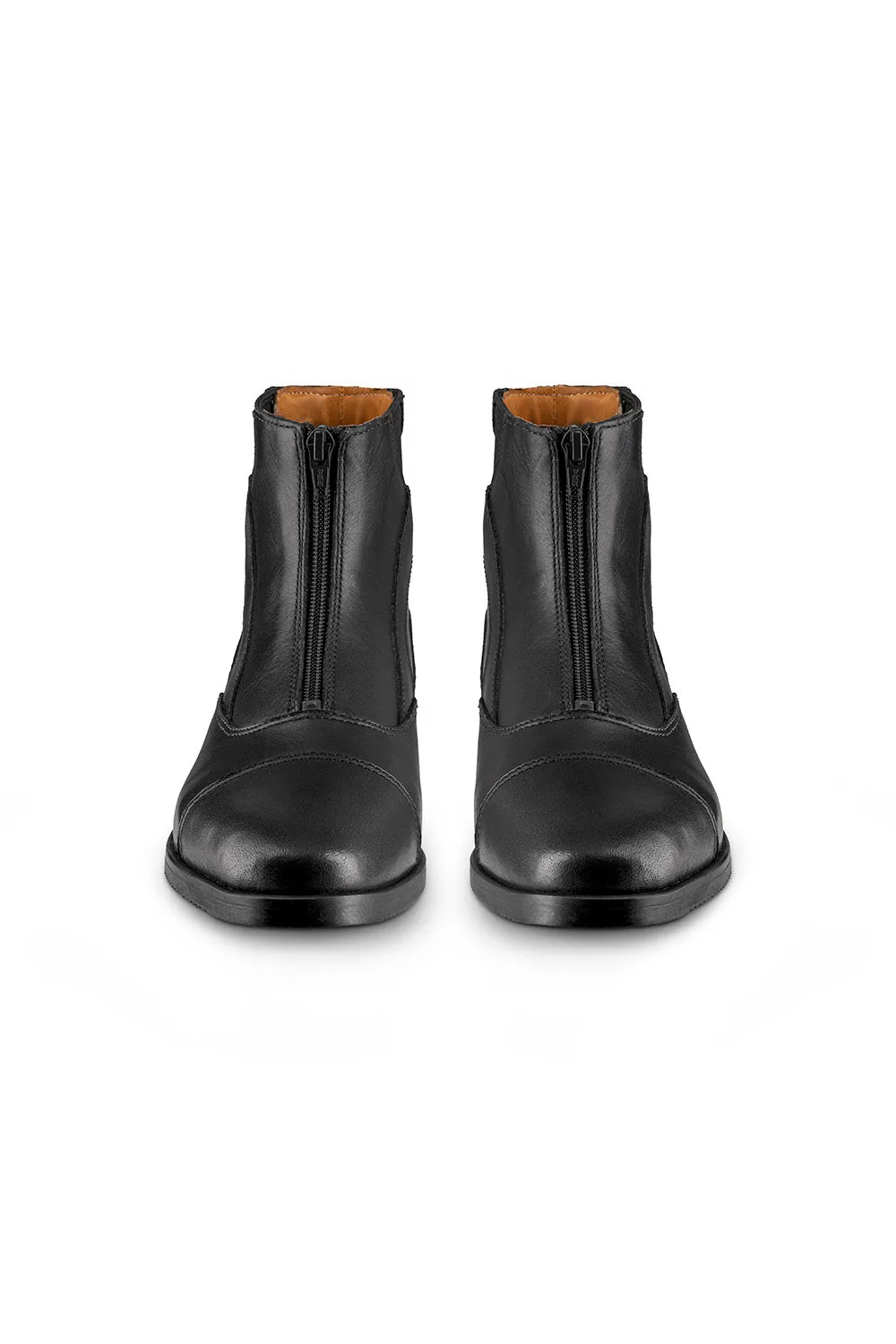 Taurus Front Zip Short Riding Boots - Black