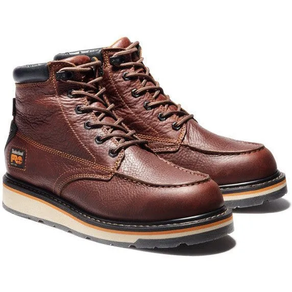 Timberland Pro Men's Gridworks 6" Soft Toe WP Work Boot- Brown- TB1A1KRQ214