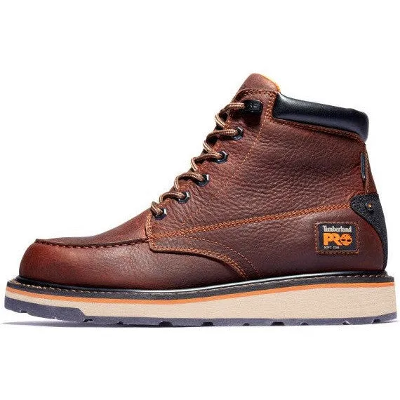 Timberland Pro Men's Gridworks 6" Soft Toe WP Work Boot- Brown- TB1A1KRQ214