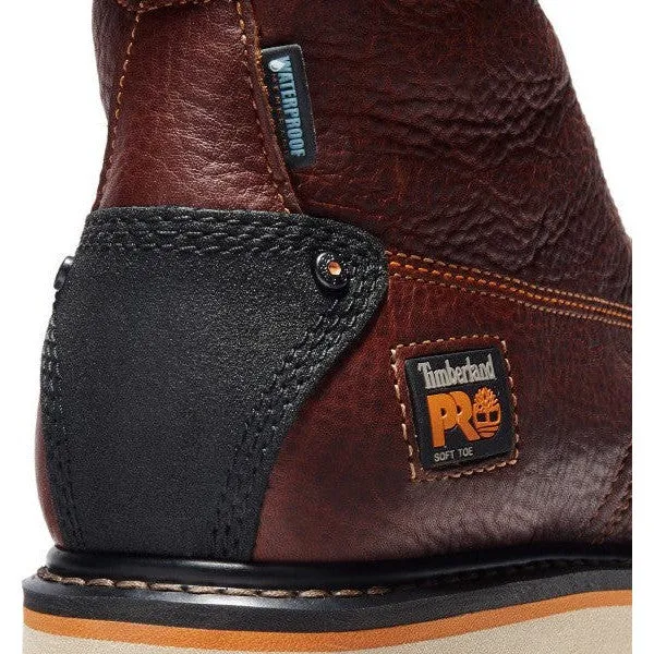 Timberland Pro Men's Gridworks 6" Soft Toe WP Work Boot- Brown- TB1A1KRQ214