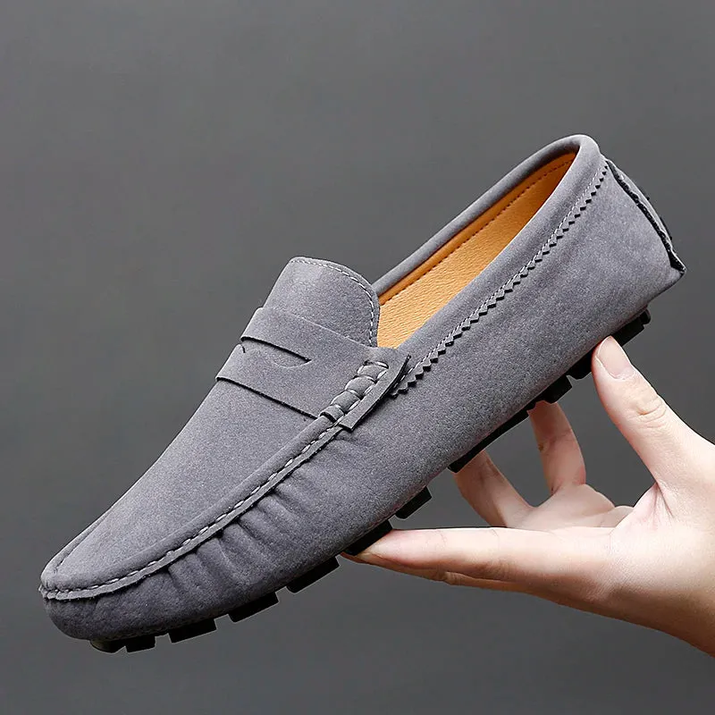 TrendyFoot Herren Lässige Lederschuhe Slipper in Weiß