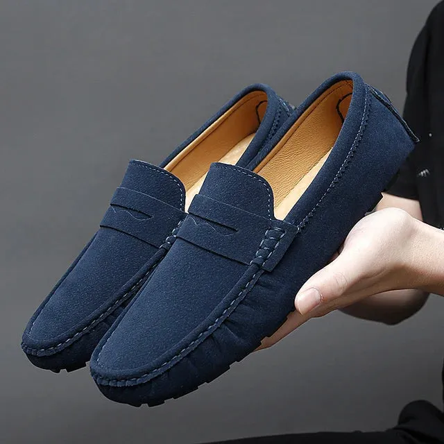 TrendyFoot Herren Lässige Lederschuhe Slipper in Weiß