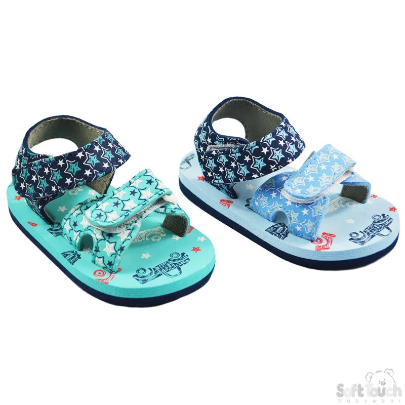Truck/Star Print EVA Boys Sandals (15/24M)-E08