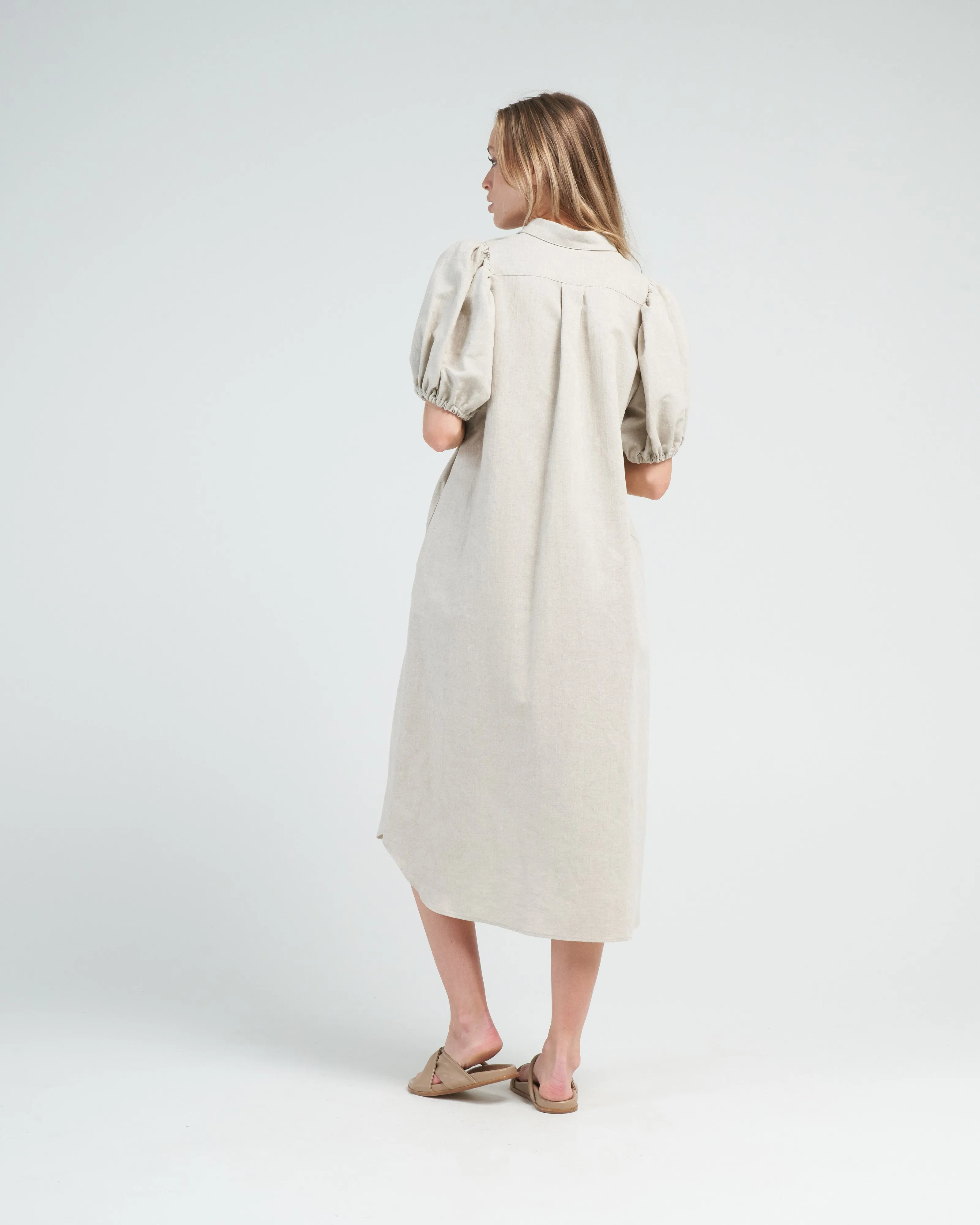 tulip dress - beige