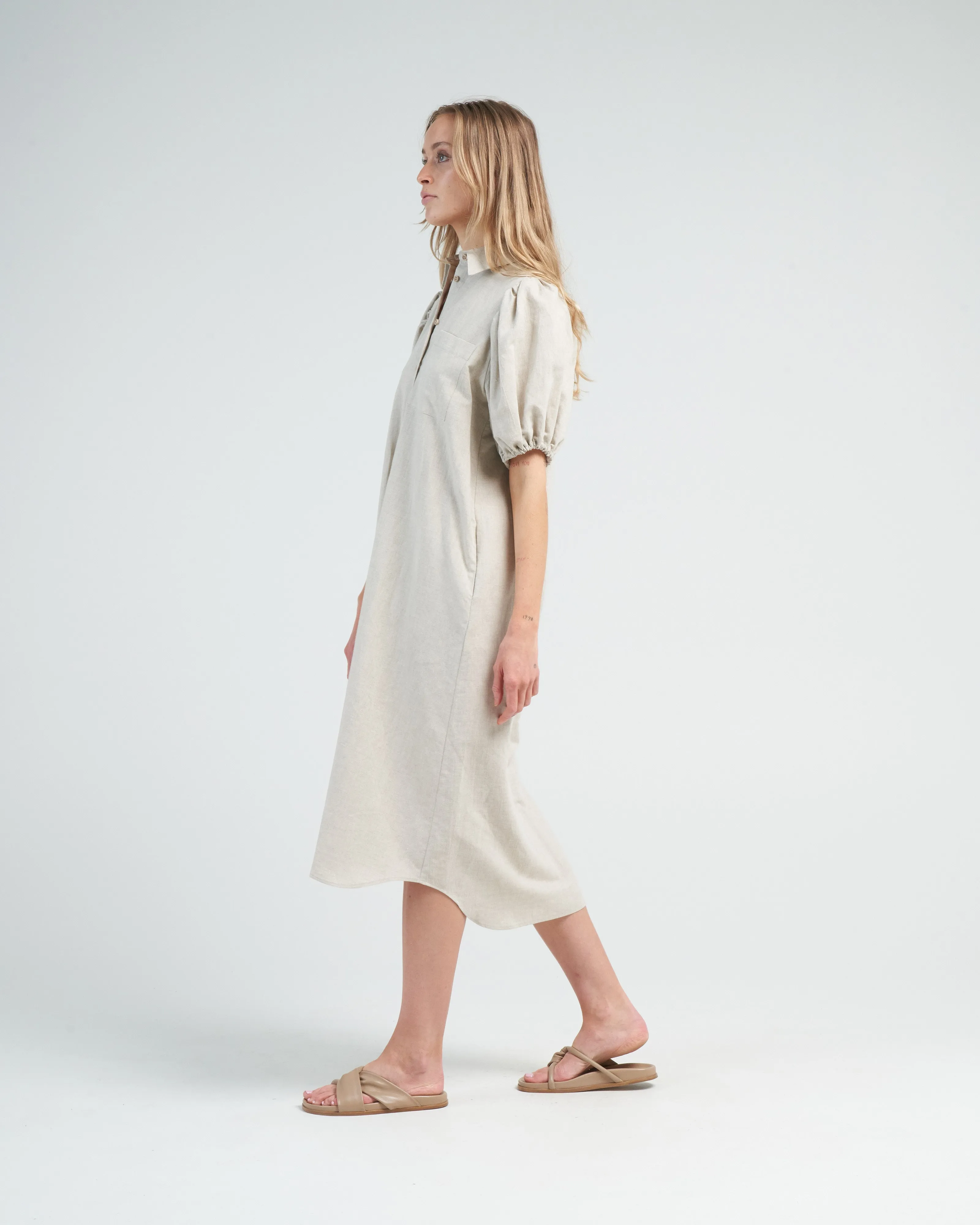 tulip dress - beige