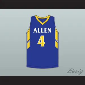 Tyrese Martin 4 William Allen High School Canaries Blue Basketball Jersey 2